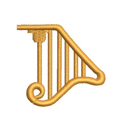 Matriz de matriz Matriz De Bordado Harpa